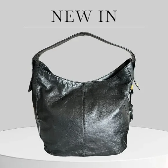 Juicy Couture Black Leather Shoulder Satchel Purse & Wristlet - Picture 3 of 16